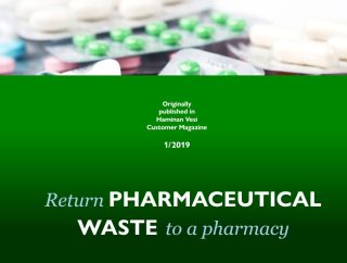 Originally published in Haminan Vesi Customer Magazine 1/2019. Return pharmaceutical waste to pharmacy. 